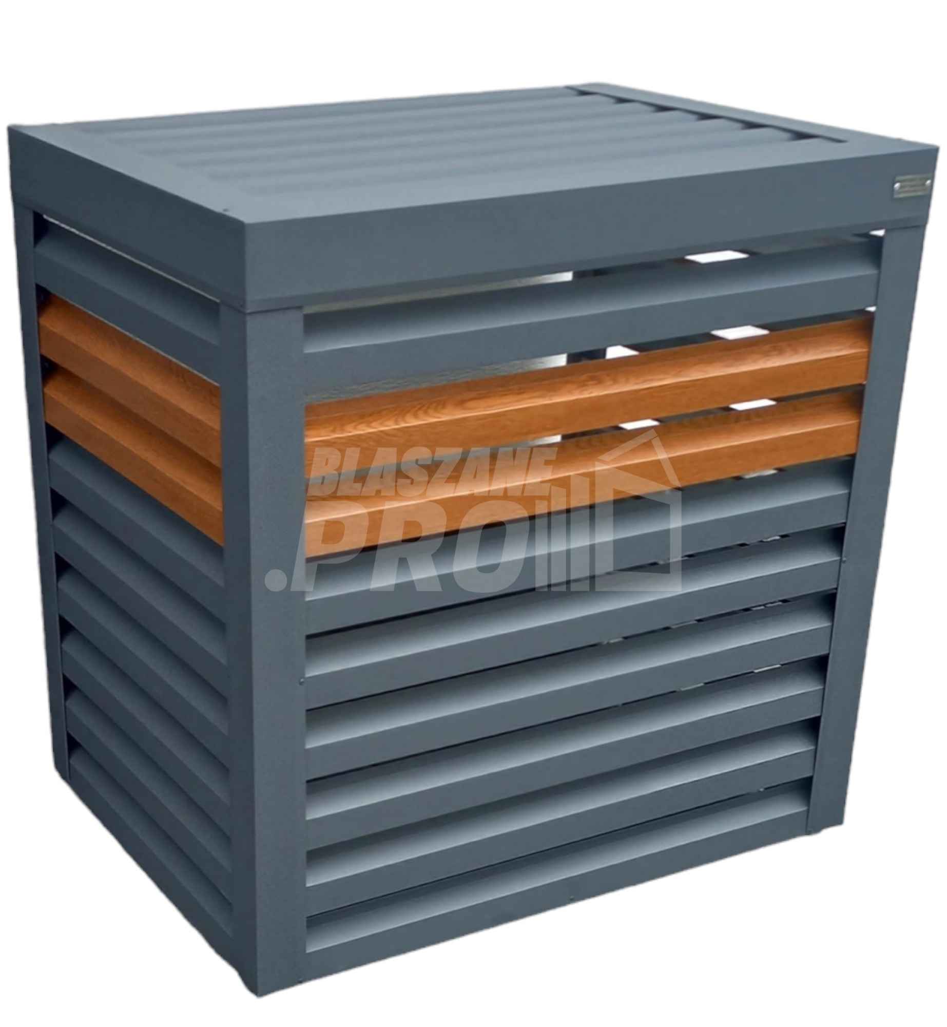 Osłona klimatyzatora - pompy ciepła 80x50x120 cm antracyt GP457 Nowogród - zdjęcie 8