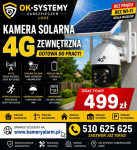 Kamera solarna 4G Łódź.Monitoring działki Łódź.Kamera z kartą SIM Łódź