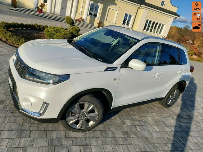 Suzuki Vitara 1.4 benzyna kamera navi 85 tys km FULL LED biała Perła Drelów - zdjęcie 1