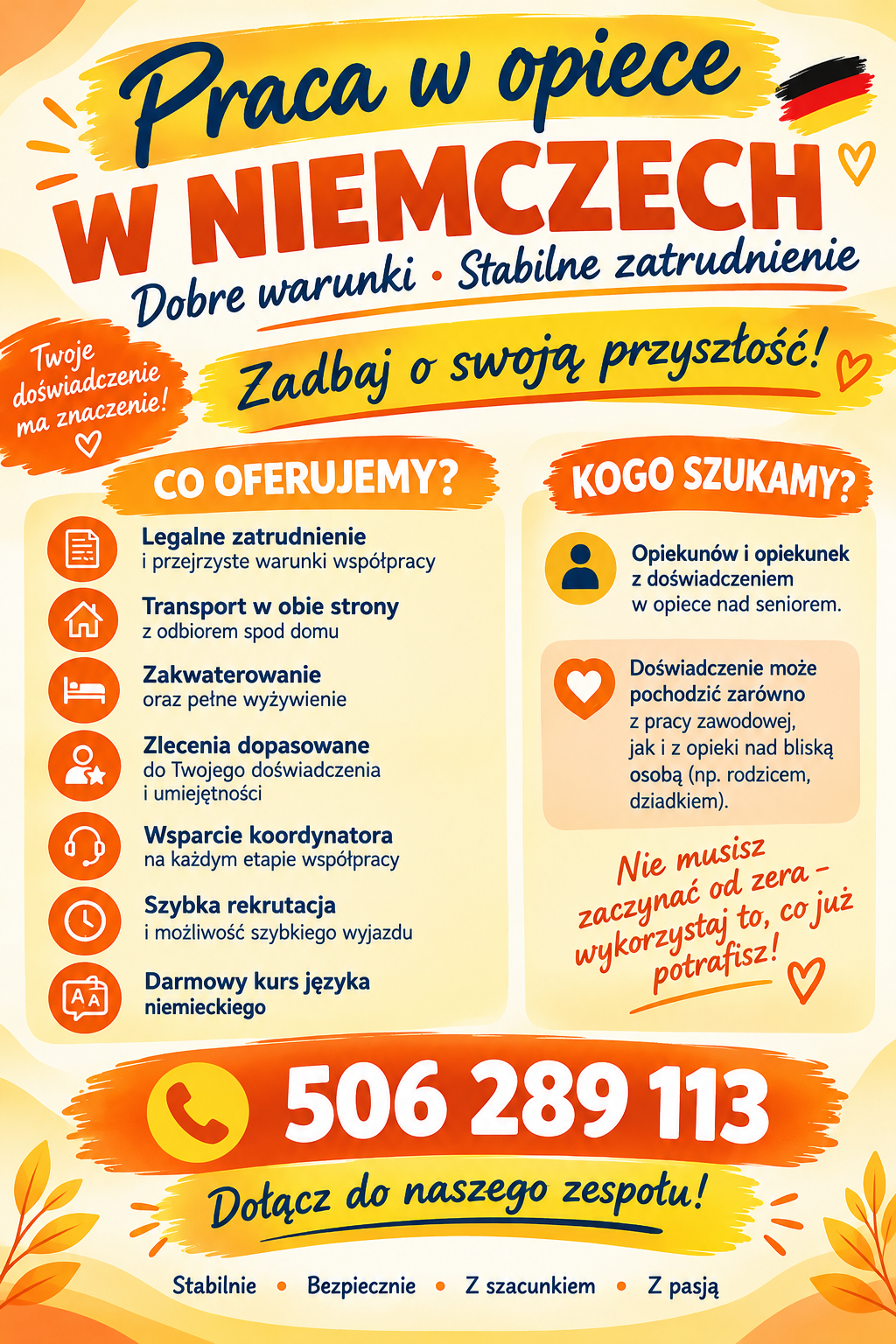 Opiekunka lub opiekun seniora w Niemczech – poznaj aktualne oferty Ostrów Wielkopolski - zdjęcie 1