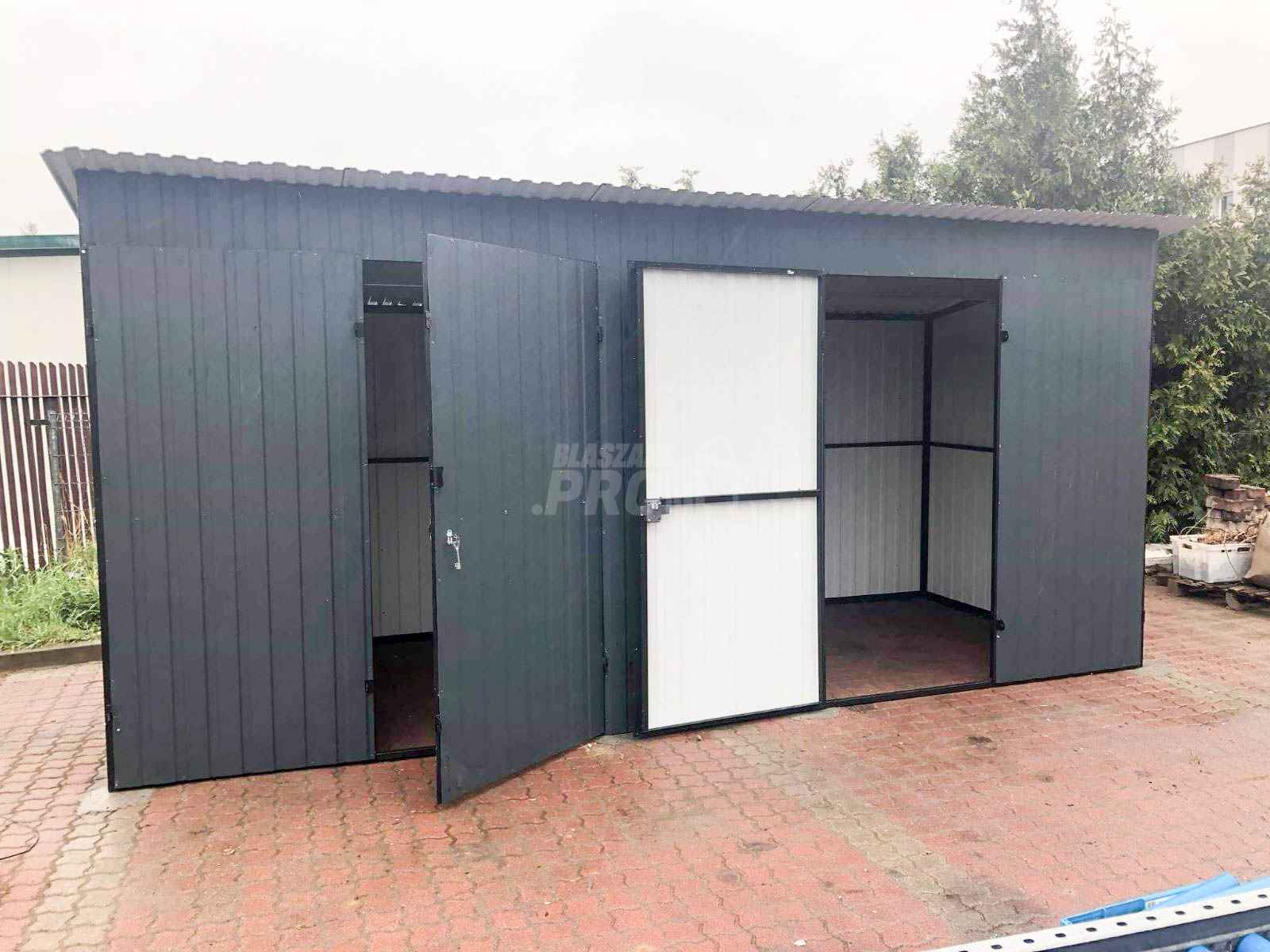 Domek odrodowy 5x2 2x brama dwuskrzydłowa Dach spad w tył  GP187 Kalwaria Zebrzydowska - zdjęcie 5