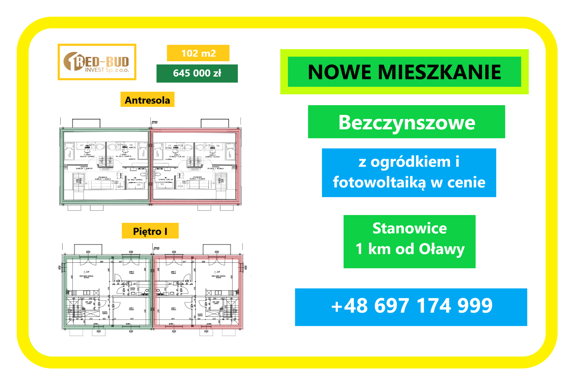 Nowe Mieszkanie bezczynszowe z fotowoltaiką 102 m2 Oława - zdjęcie 12