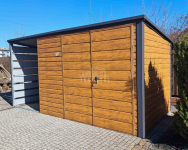 Schowek domek ogrodowy 3,5x2m + wiata 1,5m Brama dach TS1054 Gdańsk - zdjęcie 2