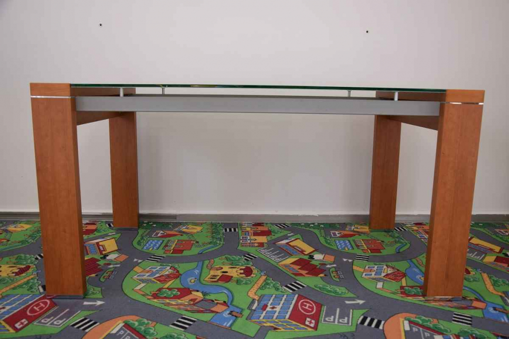 stół nierozkładany - szklany blat - jak nowy Olsztyn - zdjęcie 3