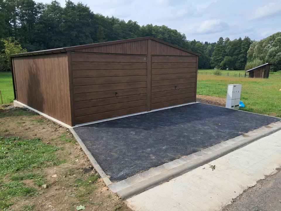 Garaż Blaszany 6x5 Dwuspadowy drewnopodobne Bramy Uchylne PREMIUM Stalowa Wola - zdjęcie 3