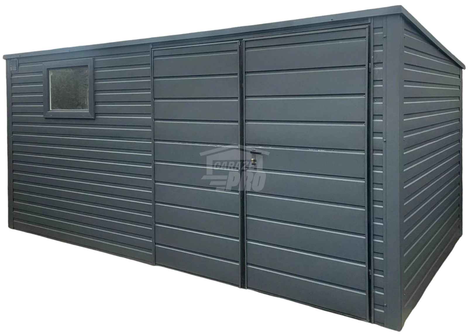 Schowek - Domek ogrodowy 4x2m Brama dwuskrzydłowa okno dach GP528 Gliwice - zdjęcie 1