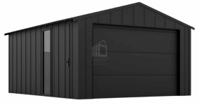 Garaż blaszany 4x6 brama okno drzwi dach blacha na rąbek ID1004