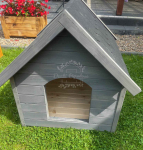 Buda dla psa Rozmiar "M" - Grafit - Dach dwuspadowy ID832 Lubartów - zdjęcie 8