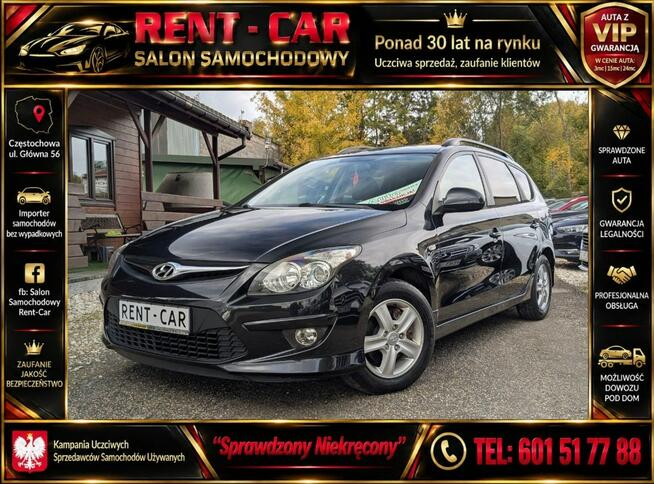 Hyundai i30 1.6D*90PS*OPŁACONY*Bezwypadkowy*Klimatyzacja*Serwis* Częstochowa - zdjęcie 1