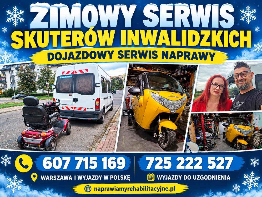 DOJAZDOWY SERWIS SKUTERÓW INWALIDZKICH - ZADBAJ O SPRZĘT ZIMĄ Bemowo - zdjęcie 1