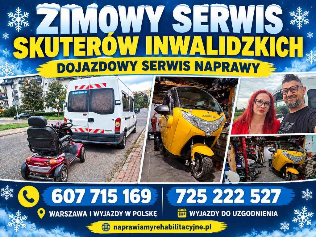 DOJAZDOWY SERWIS SKUTERÓW INWALIDZKICH - ZADBAJ O SPRZĘT ZIMĄ Bemowo - zdjęcie 1