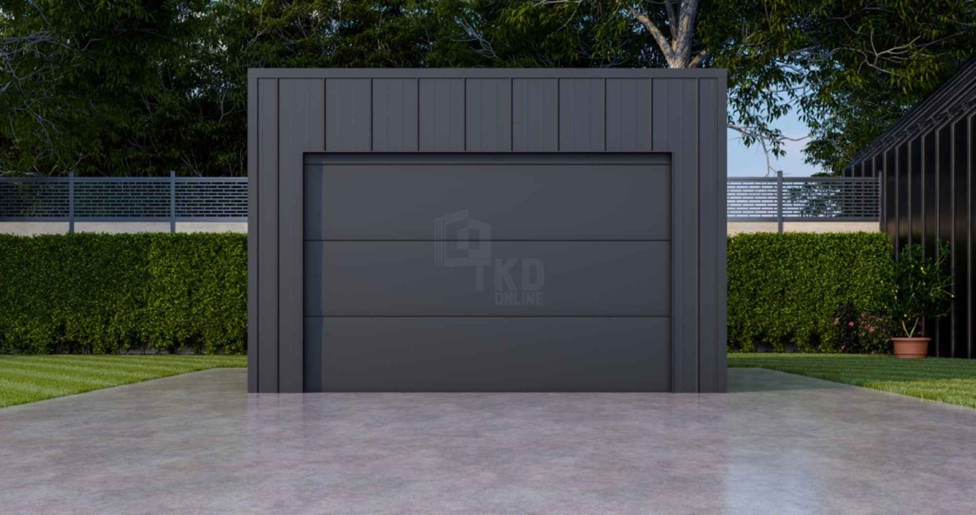 Garaż blaszany 4x6 brama okno drzwi dach blacha na rąbek TKD375 Dąbrowa Górnicza - zdjęcie 4