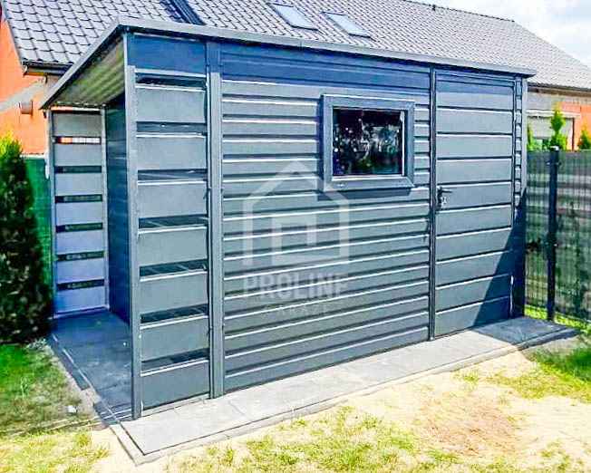 Schowek Domek Ogrodowy 2,5x2,5m +Wiata 0,5 Drzwi Okno spad tył PLG146 Gdynia - zdjęcie 2