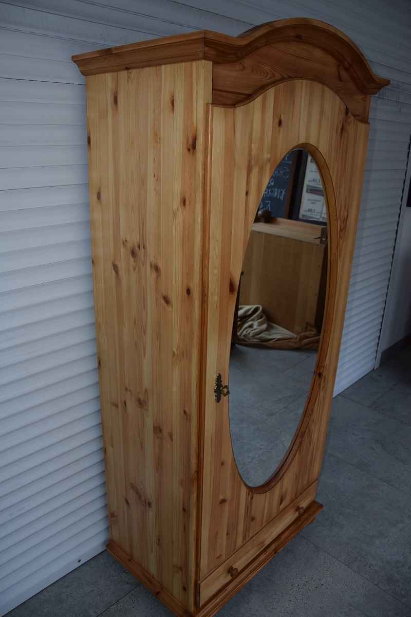 szafa z lustrem z drewna sosnowego - jak nowa Olsztyn - zdjęcie 2