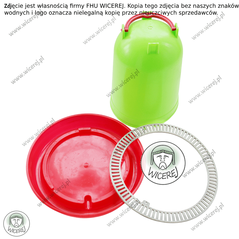 Poidło 5L z zabezpieczającym mostkiem Poidełko Podkarmiaczka Jaśliska - zdjęcie 10