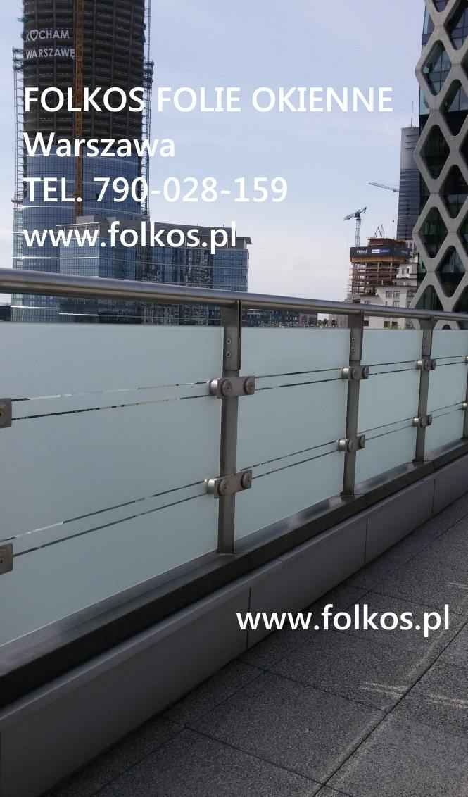 Oklejanie balkonów Warszawa- folie na szyby balkonowe,folia na balkon Żoliborz - zdjęcie 10