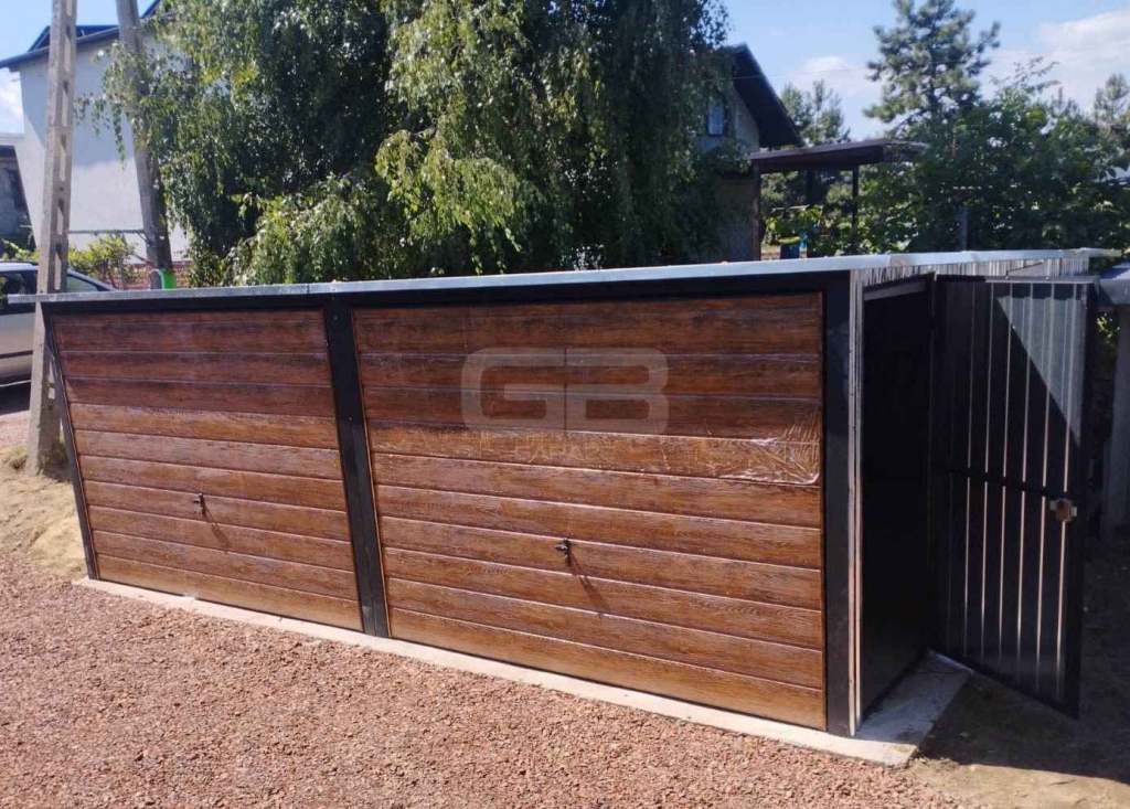 Garaż blaszany 6x6 2x Brama drzwi 2x okno ocynk spad  w tył GB179 Świnoujście - zdjęcie 5