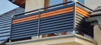 Balustrada tarasowa Fello FENDER balkon taras aluminium barierka Mogilany - zdjęcie 2