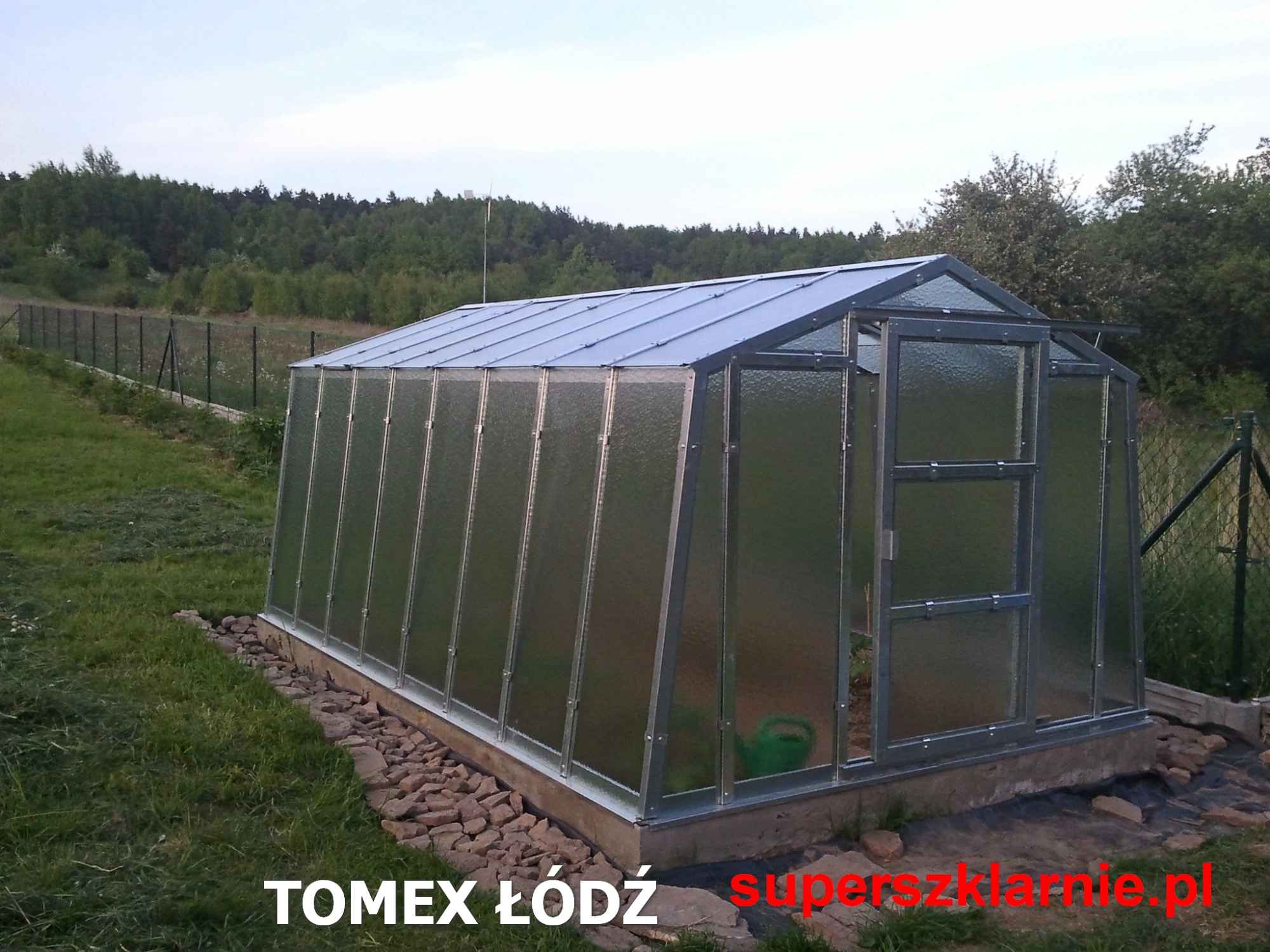Stalowa szklarnia ogrodowa + szkło Bardzo mocna ciężka Polesie - zdjęcie 1