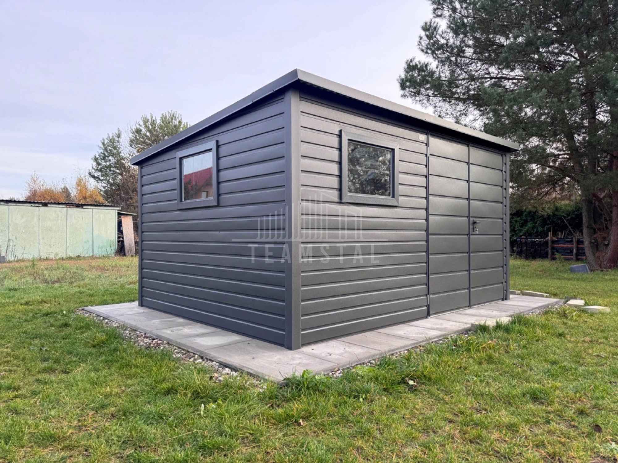 Schowek - domek ogrodowy 4x3 m brama 2 x okno dach rynna TS1190 Nowy Sącz - zdjęcie 7