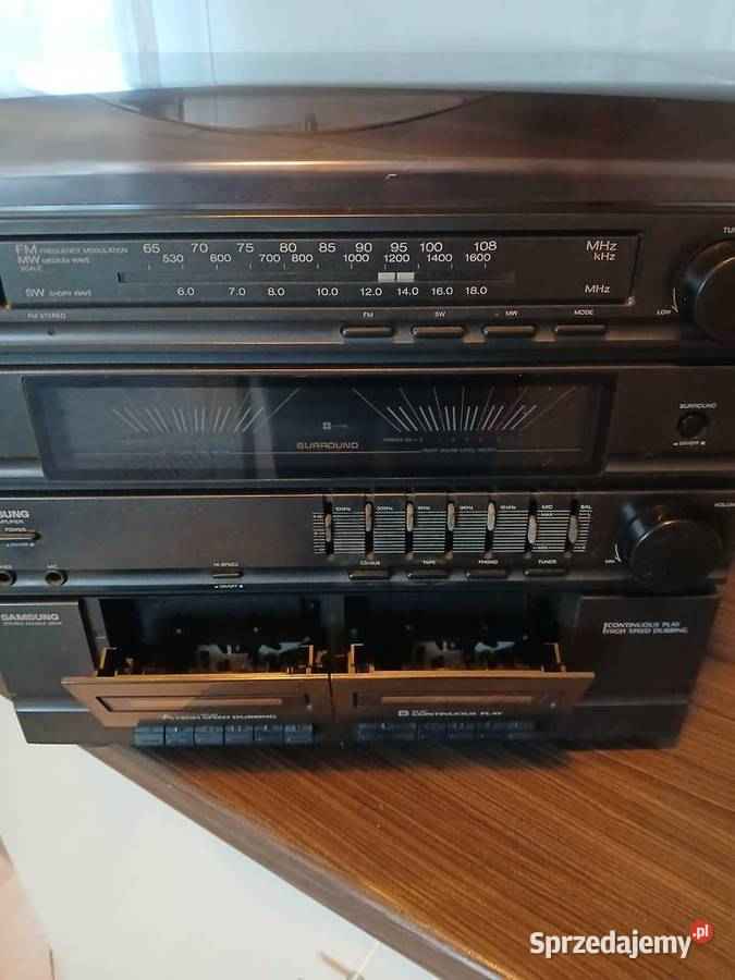Wieża Samsung (tuner, 2x kaseta, gramofon) Ochota - zdjęcie 6