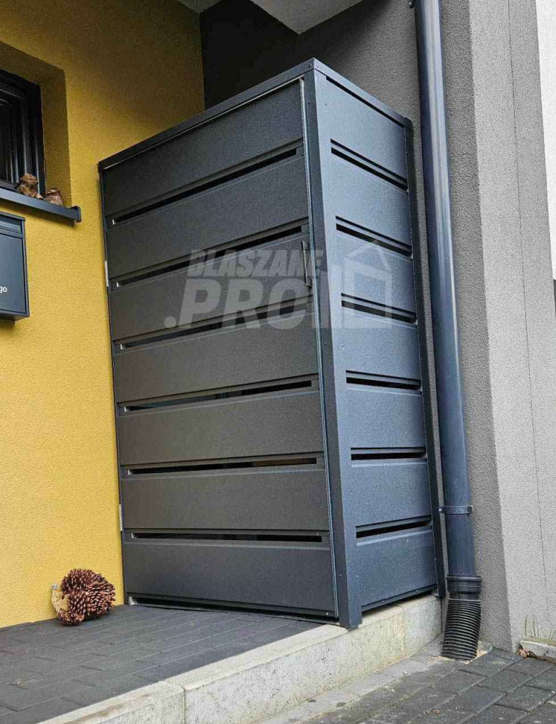 Wiata śmietnikowa dach prosty 1x0,5m Antracyt GP354 Bydgoszcz - zdjęcie 6