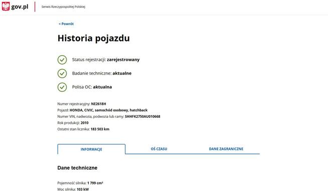 Honda Civic 1.8 Benzyna Moc 140KM Zarejestrowany Ubezpieczony Elbląg - zdjęcie 2