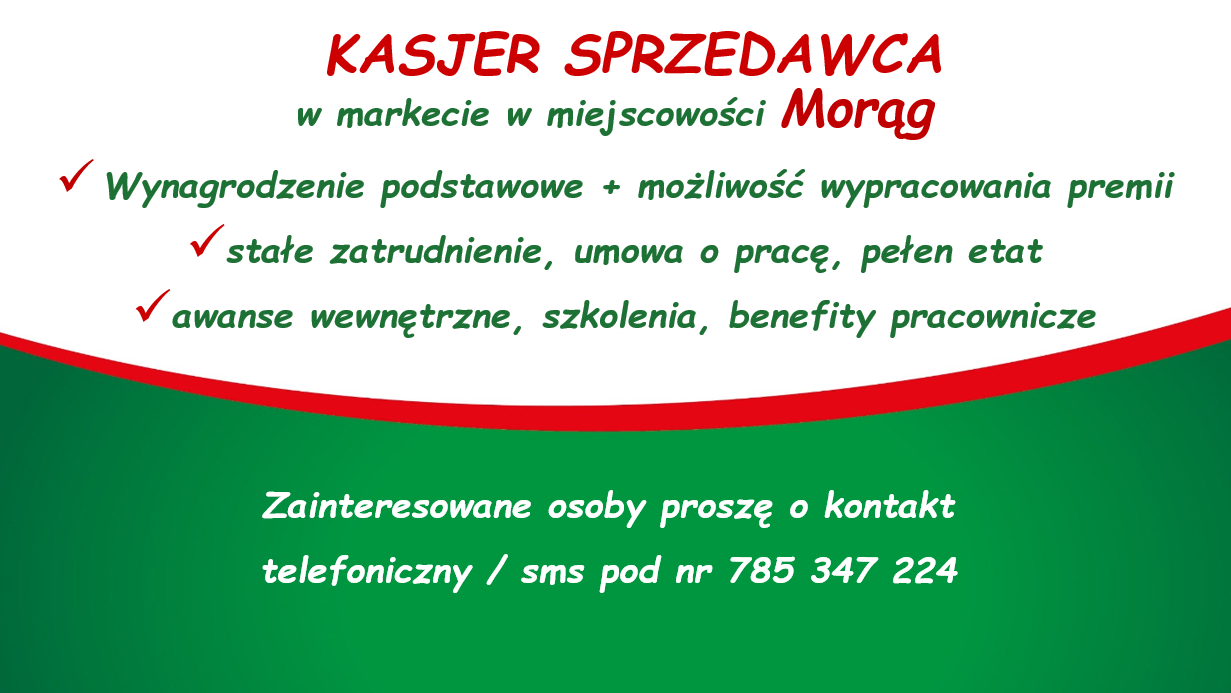 Praca w markecie, Dino Polska S.A, Morąg Morąg - zdjęcie 1