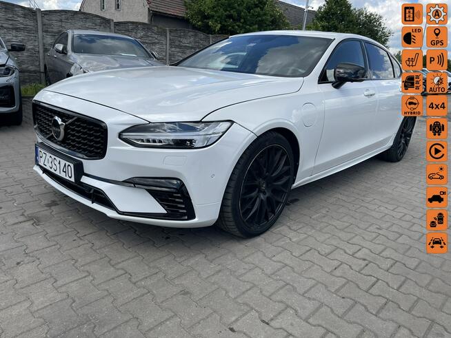 Volvo S90 L T8 Hybryda Plug IN 4x4 Skóra Panorama Harman Pamięć Gliwice - zdjęcie 1