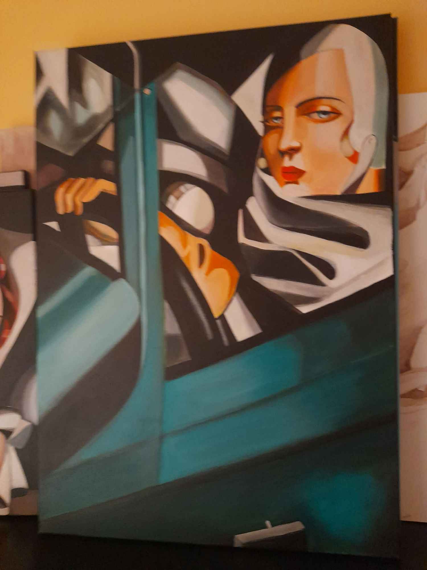 Sprzedam obraz Kobieta w zielonym Bugatti Praga-Północ - zdjęcie 3