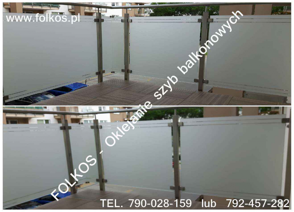 Folie na balkon Ceramiczna -Oklejamy szklane balkony Warszawa Białołęk Białołęka - zdjęcie 10