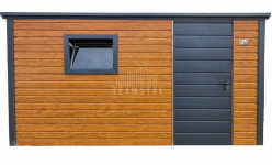 Schowek - domek ogrodowy 4x2m - dzwi - okno drewnopodobny dach TS1104 Chodzież - zdjęcie 3