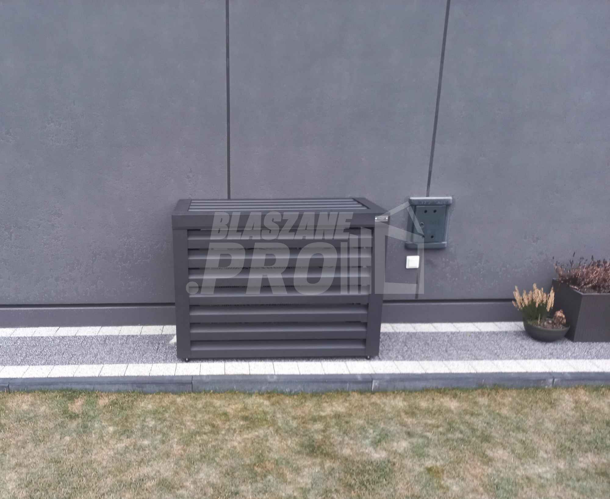 Osłona klimatyzatora - pompy ciepła 90x40x80 cm antracyt GP300 Busko-Zdrój - zdjęcie 5
