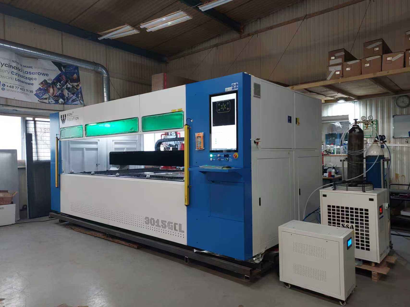 Wycinarka Laserowa Fiber WS-3015H – 6000W Maxphotonics laser z obudowa Nysa - zdjęcie 2