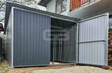 Garaż 3×5 m blaszany – II gat konstrukcja wolnostojąca na budowe GB112 Malbork - zdjęcie 3