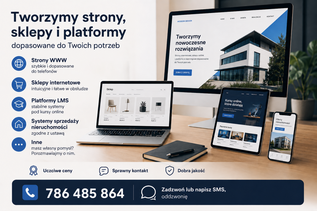 Tworzenie stron, sklepów, platform internetowych Podgórze - zdjęcie 1
