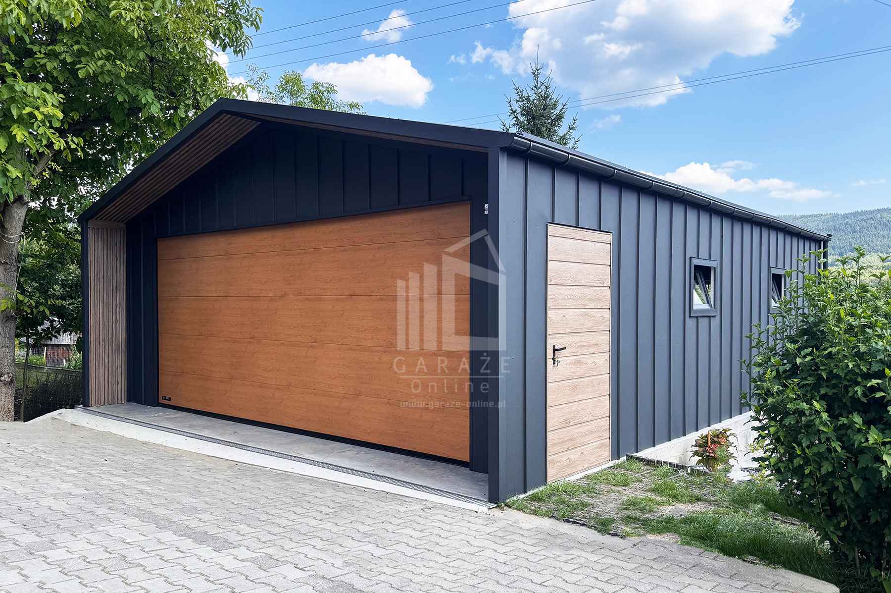 Garaż blaszany 6x8 m brama drzwi 4x okno dach rynny ID1297 Rawa Mazowiecka - zdjęcie 3