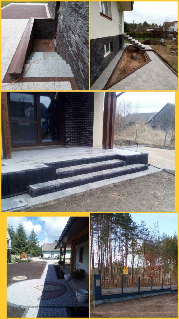UKLADANIE POLBRÓKU I KOSTKI GRANITOWEJ --OGRODZENIA TARASY SCHODY-- Białystok - zdjęcie 1