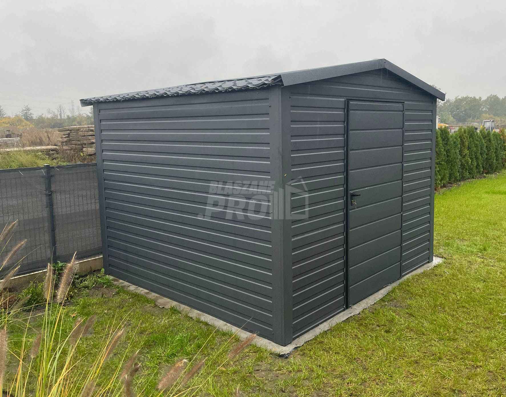 Domek Ogrodowy 3x3 Drzwi Dach dwuspadowy Blachodachówka Antracyt GP237 Jastrzębie-Zdrój - zdjęcie 3