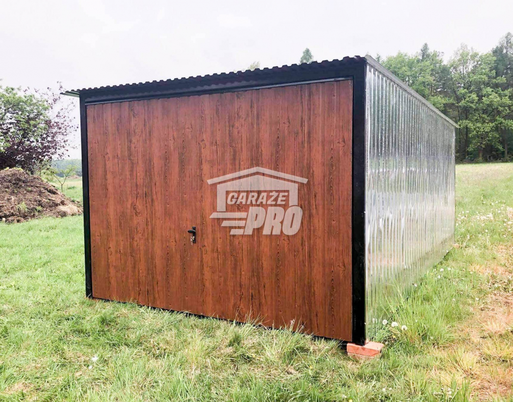 Garaż blaszany 3x5 Brama uchylna spad w tył GP104 Radom - zdjęcie 5