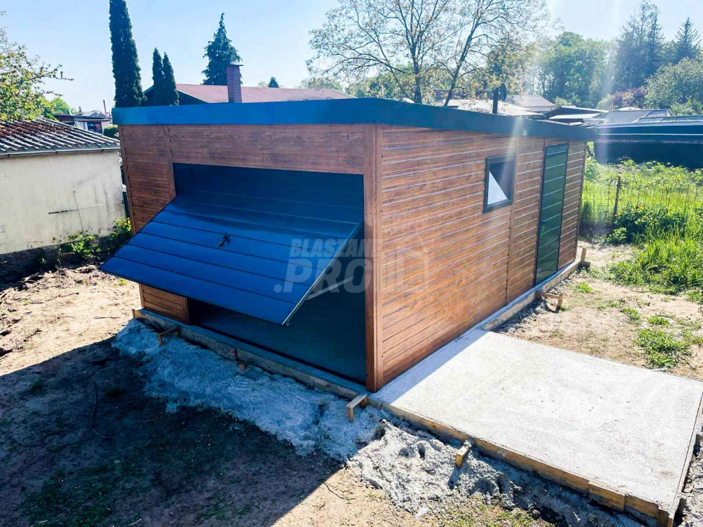 Garaż blaszany 4x6 Dach Płyta warstwowa Brama  + drzwi + okno GP170 Olsztyn - zdjęcie 10