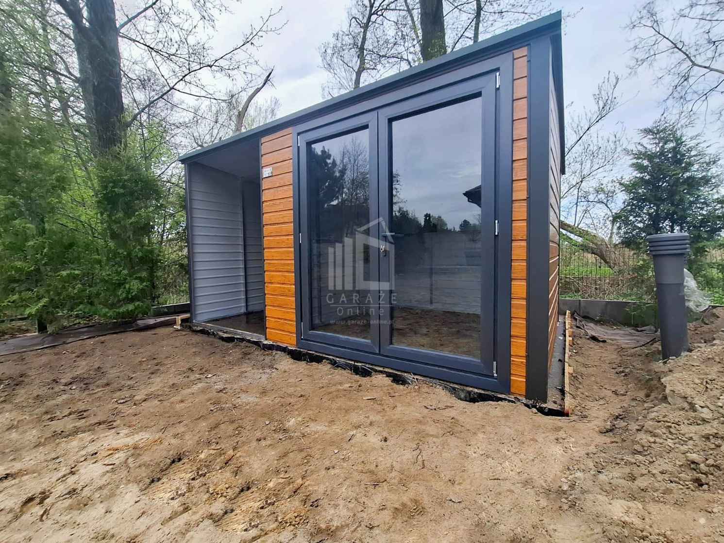 Schowek Domek Ogrodowy PREMIUM 2,5x2,5m wiata 1,5m drzwi PCV ID1017 Zielona Góra - zdjęcie 6
