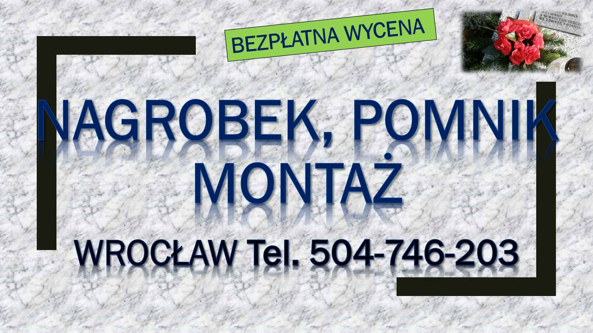 Cmentarz Kiełczowska,  tel. 504-746-203. Pomnik i nagrobek, cena. Psie Pole - zdjęcie 1
