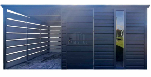 Schowek - domek ogrodowy 3x3m - wiata 3m - drzwi - okno  TS1203