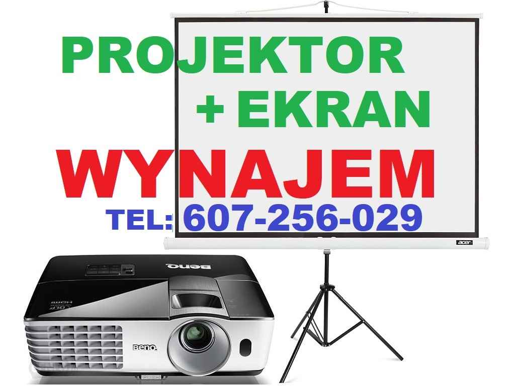 Wynajem projektora i ekranu, wypożyczenie projektor rzutnik Nowy Sącz Nowy Sącz - zdjęcie 1