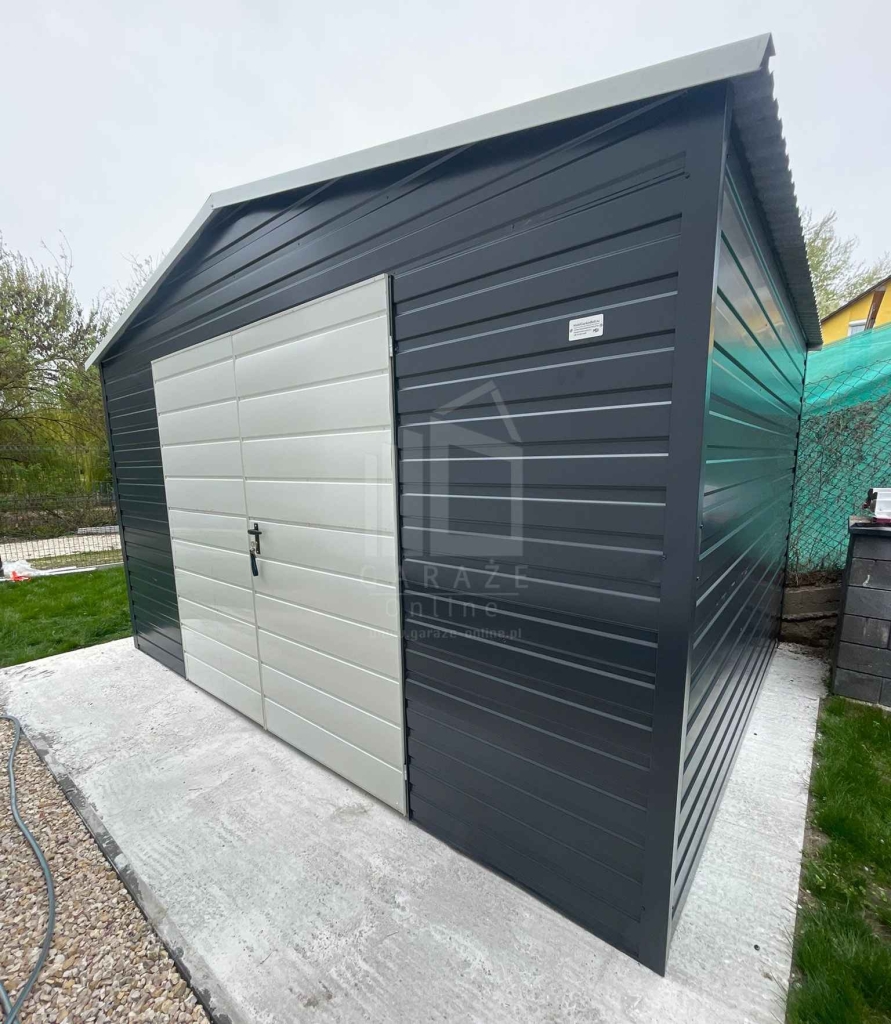 Schowek - domek ogrodowy 5x3m - brama dwuskrzydłowa dach ID1273 Turek - zdjęcie 3