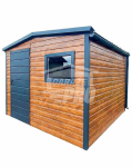 Schowek domek ogrodowy 3x4m drzwi okno blachodachówka rynny dach GP462