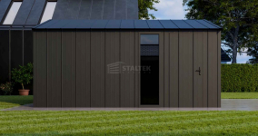 Garaż blaszany 4x6 brama okno drzwi dach blacha na rąbek ST209 Tychy - zdjęcie 3