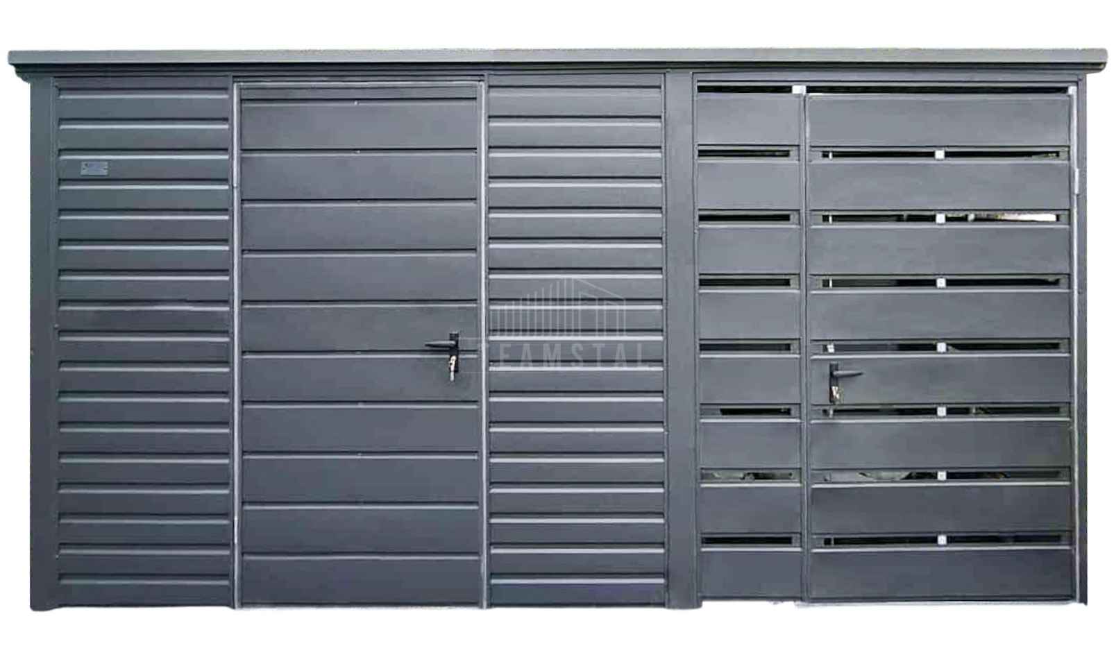 Schowek - domek ogrodowy 3x2m - wiata 1,5m drzwi dach TS1201 Chojnice - zdjęcie 1