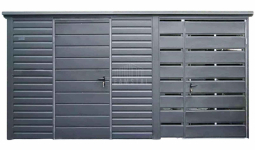 Schowek - domek ogrodowy 3x2m - wiata 1,5m drzwi dach TS1201